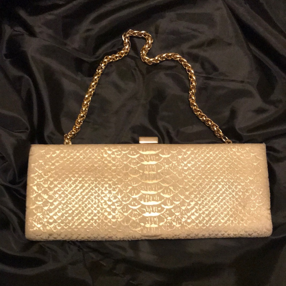 Valerie Stevens Small Gold Clutch